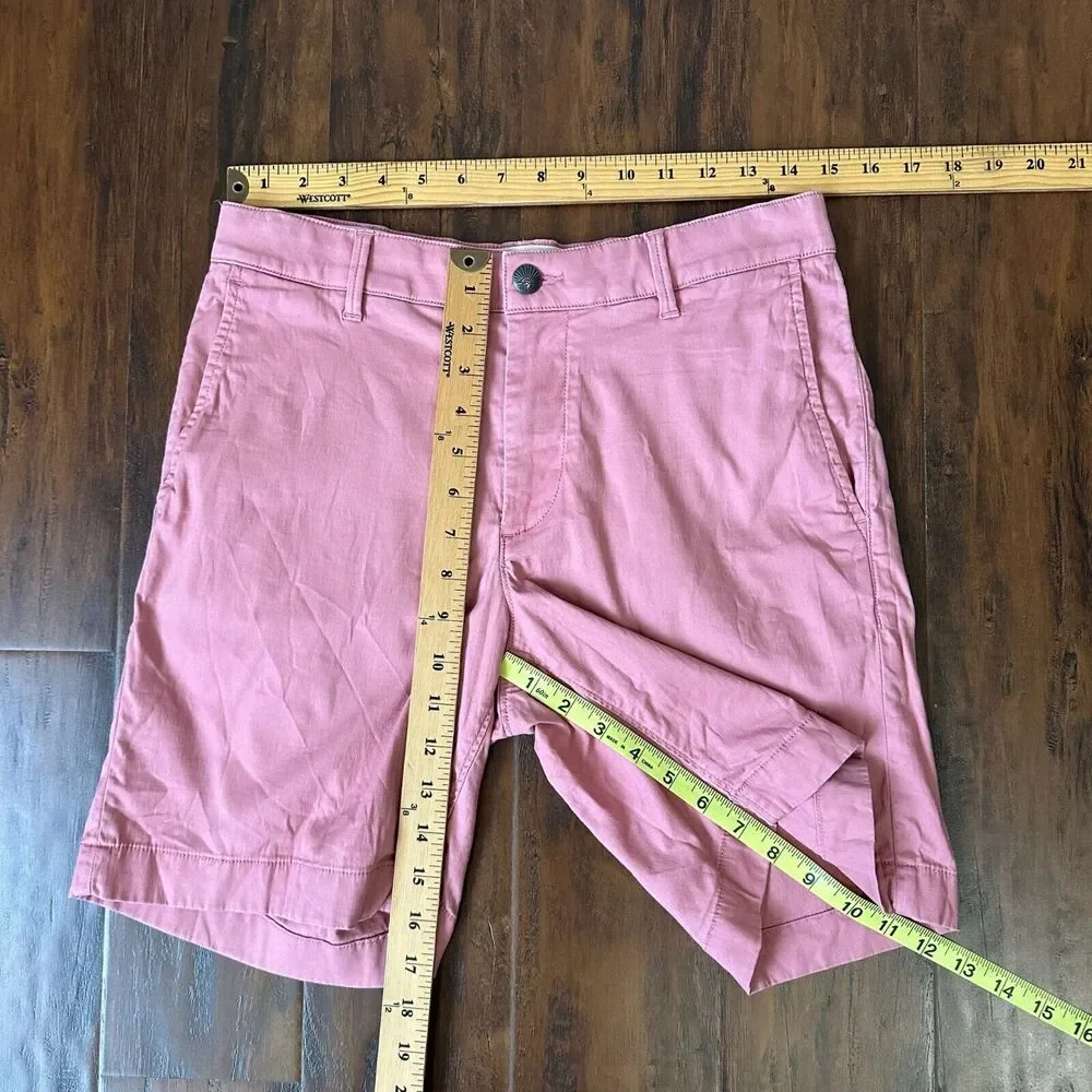 FAHERTY Island Life Shorts Dusty Rose Stretch Chino Performance Preppy